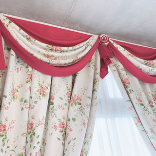 高級カーテンイタリアブランド　レースカーテン付