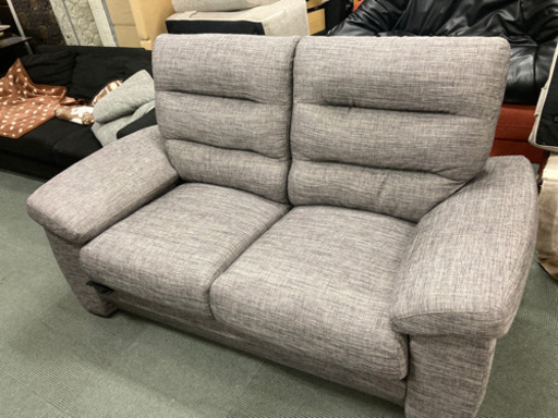 【超美品‼️格安です】布地　二人掛けソファ
