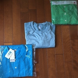 【新品】メンズL ユニクロ　ポロシャツ 2枚　ボディテック1枚(中古)