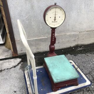 ★発送可★ 動作〇 大丸式自動台秤 秤量 100kg 最小目盛500g