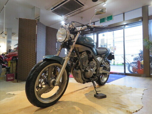 □YAMAHA SRX400 3VN ヤマハ 400cc 51545km グリーン ブレンボブレーキ