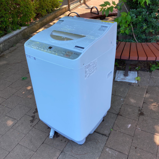 シャープ温風乾燥機付き洗濯機洗い5.5キロ乾燥3.5キロ2018年製