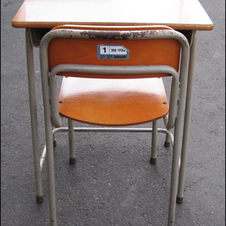 【あげます】KOKUYO 学習机・椅子 学校 コレクション レトロ