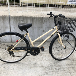 26インチ 6段変速 自転車 シティサイクル