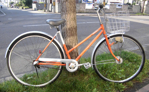 札幌 27インチ 内装3段変速 自転車 シティサイクル ママチャリ ミヤタ自転車 オートライト