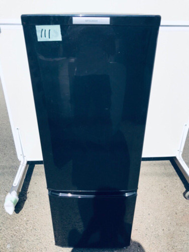 111番 三菱✨ノンフロン冷凍冷蔵庫✨MR-P17W-B‼️