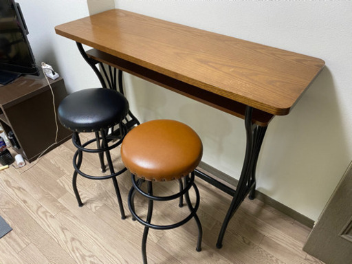 おしゃれカウンターテーブル チェアセット ジモ子 西横浜のテーブル その他 の中古あげます 譲ります ジモティーで不用品の処分