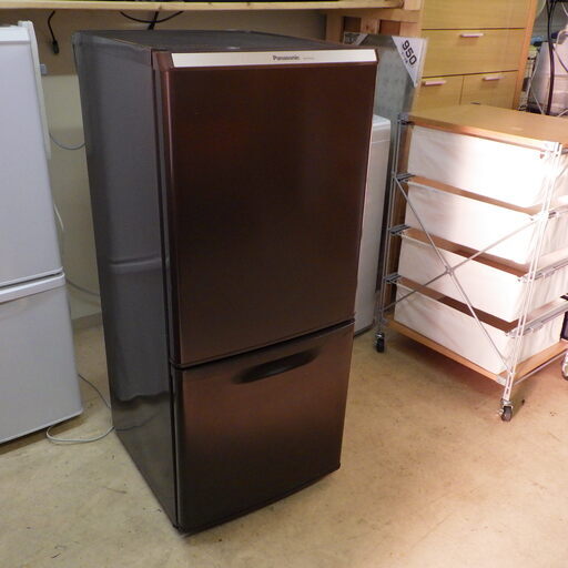 格安！店舗受け渡し可能　2013年製　パナソニック Panasonic NR-B145W [冷蔵庫 （138L 右開き）ブラウン]　札幌市内限定配送
