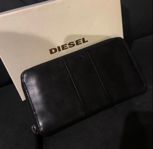 DIESEL ディーゼル レザー ラウンドファスナー 長財布