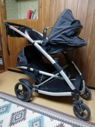 Phil \u0026 Teds 双子用バギーレインカバー付き