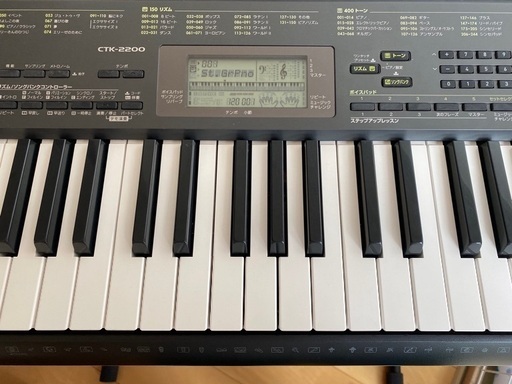 CASIO CTK-2200 電車キーボード 台付き CASIO ブラック 電子キーボード