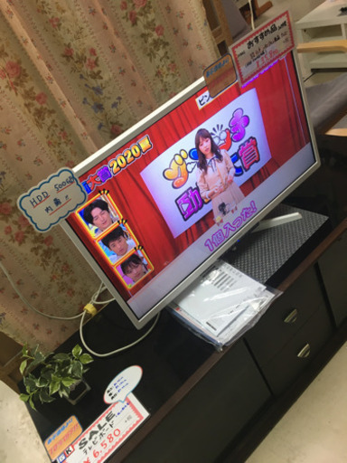 FUNAI  32型ハイビジョン液晶テレビ　HDD500GB内蔵　2019年製