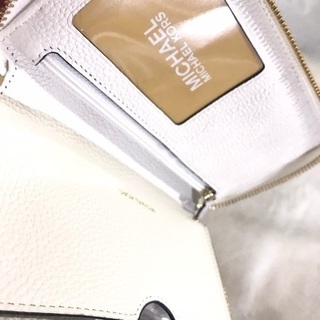 Michael Kors Optic Admiral Large Flat Leather Wallet Phone Case