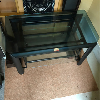 ハヤミ工産　ガラステーブル　テレビスタンド