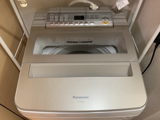 ■■美品！2018年製 Panasonic 全自動洗濯機 8kg NA-FA80H6 シャンパンゴールド