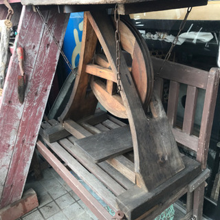 アンティークテーブル、毛糸巻き機テーブル、レトロなテーブル