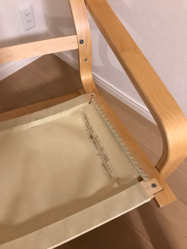 Ikea ポエング オットマン付き 中古 要修理 Bobs 荒川七丁目の椅子 チェア の中古あげます 譲ります ジモティーで不用品の処分