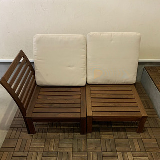 【IKEA】エップラロー　ガーデンソファ　シートクッション＋ストライプクッション IKEA】エップラローガーデンソファシートクッション＋ストライプ