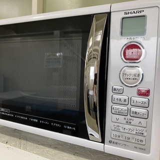 電子レンジ シャープ SHARP RE-180KS-W 2016年製 白 中古品