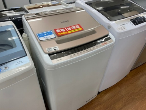 【HITACHI】全自動洗濯機　BW-V80Cあります！！