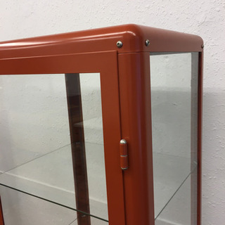 新同品 希少カラー イケア FABRIKOR キャビネット オレンジ 鍵付き 