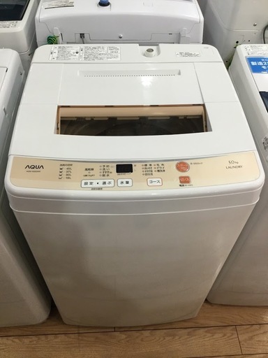 【安心６カ月保証付】AQUA 全自動洗濯機 AQW-S50D 2016年製 【ﾄﾚﾌｧｸ桶川店】