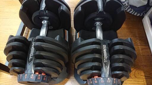 5kg-40kg可変ダンベル2個セット 計80kg 可変ダンベル，アジャスタブルダンベル NIHOLI DW-DB40-2
