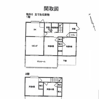 DIY賃貸、自分で修繕できる方(雨漏りあり)大募集。土地1000㎡（300坪超）戸建て２軒、大型ガレージ（5台）で格安戸建て２戸付。オーナー直接募集につき、仲介手数料不要！価格勝負！！家賃のみで即入居可！！ − 千葉県