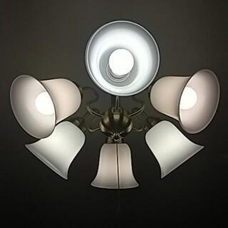 シーリングライト 傘6つ 電球つき