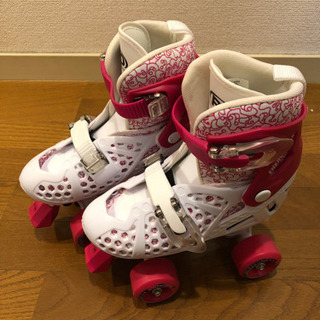 TRACKSTAR ローラースケート　21〜24cm ホワイト／ピンク
