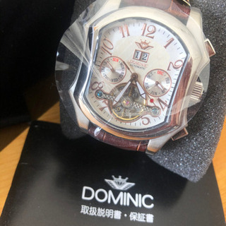 早い者勝ち！！　DOMINIC 自動巻　腕時計　レザー　新品