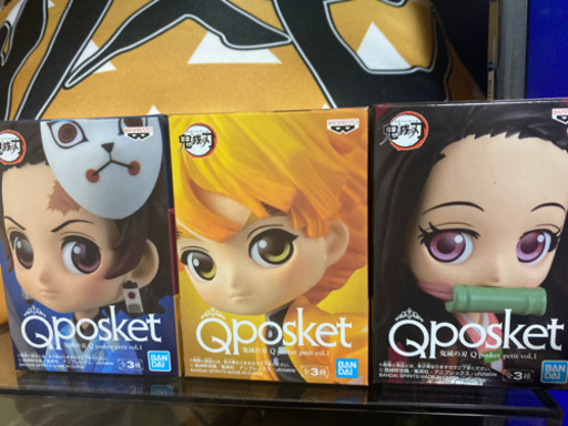 鬼滅の刃　Qposket  フィギュア　日輪刀セット善逸　伊之助