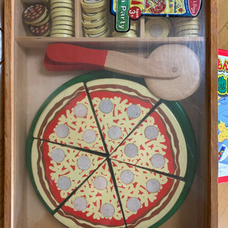 木製　ピザのおままごとセット