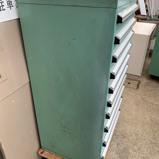 OSキャビネット１０段　工具箱　部品棚　鍵なし