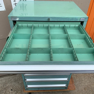 OSキャビネット１０段　工具箱　部品棚　鍵なし