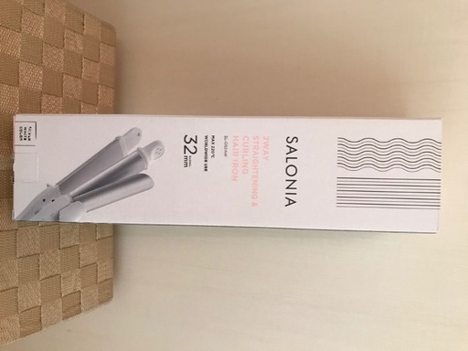 SALONIA 2WAY ストレート\u0026カール　ヘアアイロン