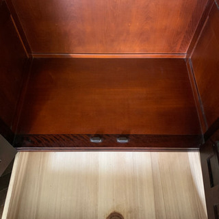 中古品　北海道民芸家具 樺材 ワードローブ 洋服箪笥 タンス W94cm 民芸家具 和家具