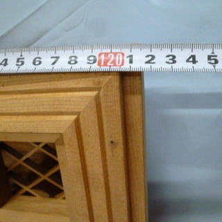 新品 天然木材 桧 万本格子 欄間らんま 玄関引戸 ランマ アンティーク