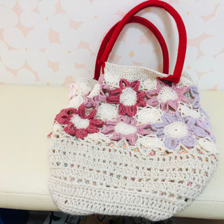 手編み、手縫いバッグ