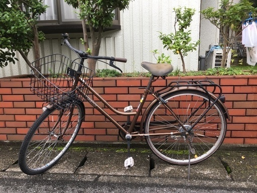(chariyoshy 出品)26インチ自転車　ブラウン