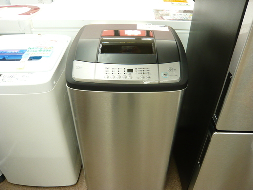 西岡店　洗濯機　5.5kg　2019年製　ハイアール　アーバンカフェシリーズ　JW-XP2KD55E　ステンレスブラック