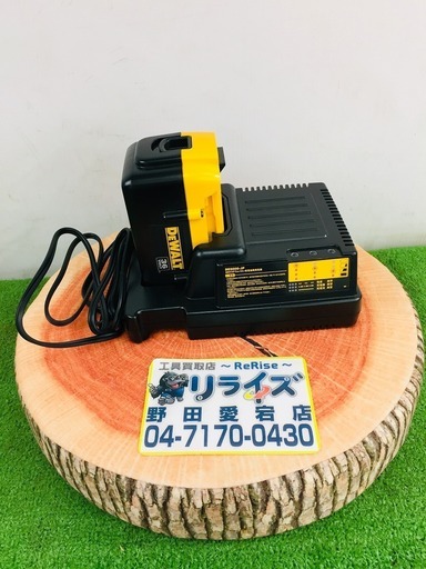 DEWALT DE9000-JP 充電器・バッテリーセット【リライズ野田愛宕店】【管理番号：2400010101076】【中古】
