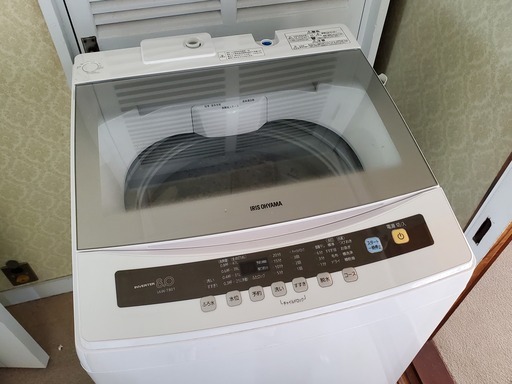 ■配送ご相談下さい！■2019年式 アイリスオーヤマ 全自動洗濯機 8kg 簡易乾燥機能付き IAW-T801