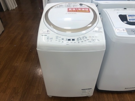 安心の1年保証付　TOSHIBA　縦型洗濯乾燥機　ZABOON 　AW-9V6　9.0kg　2018年製【トレファク所沢店】