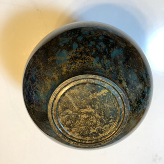 #青銅花瓶#新品未使用#桐箱付き#花瓶#オブジェ#つぼ#エメラルドグリーン#ゴールド#ブラック#マーブル