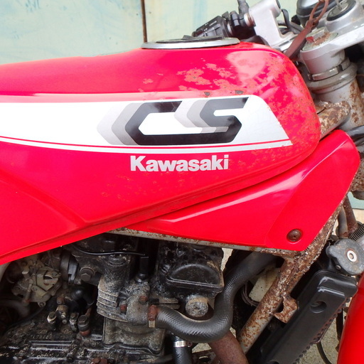 カワサキ バイク CS250 Kawasaki ジャンク品 書類なし 部品取り BR250A パーツ取り マフラー タイヤ 旧車 希少 ツーリング 自動車 中古車 中古品 宮城 MAX