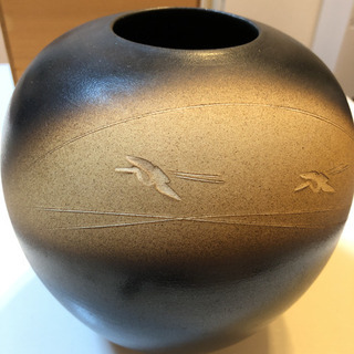 #花瓶#箱付き#オブジェ#つぼ#壺#鶴#橘吉#たち吉