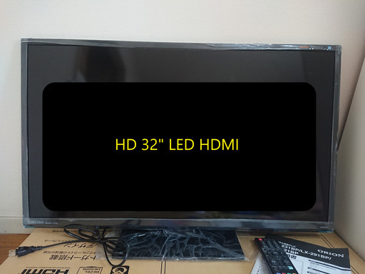 （5回 以下使用、接続ケーブル付）オリオン 32V型 液晶 テレビ LX-321BP ハイビジョン
