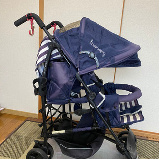 縦型二人乗りベビーカー kinderwagon DUOシティ HOP