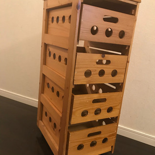 収納ボックス　木　ウッドケース　ケース　レトロ　かわいい　木箱